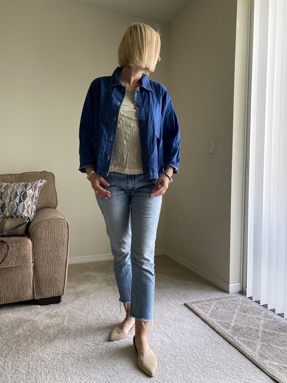 Wildflower Authentic Denim Women’s Jean Jacket Small